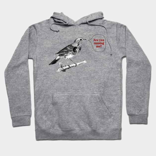 Are you Cussing me? Bird Hoodie by yaywow